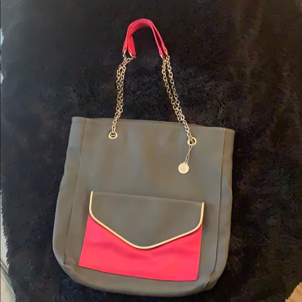 Grey/Pink shoulder bag